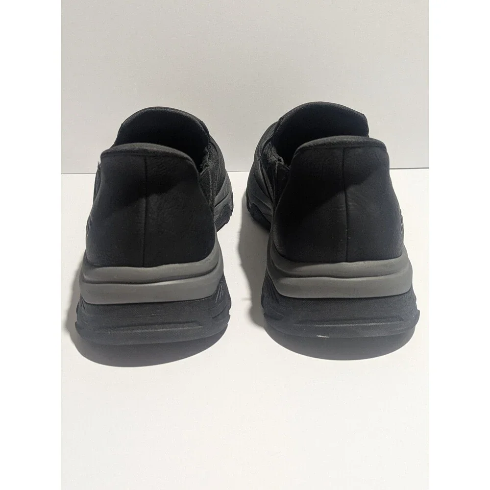 Skechers Relaxed Fit Memory Foam Black‎ Slip On Shoes Men’s 11